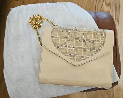 Renata vintage beige clutch - renata,