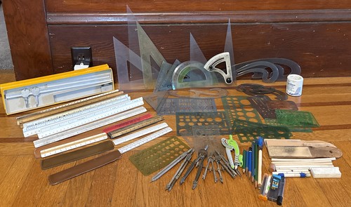 Huge lot vintage rulers - lot, of