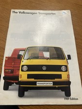 Volkswagen Transporter 1988-1989 UK Market Sales Brochure Van, Pick-Up, Syncro