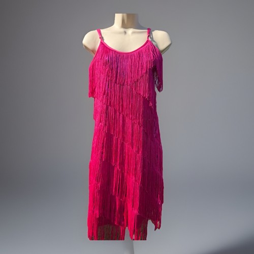 Hot pink fringe sequin dress - hot,