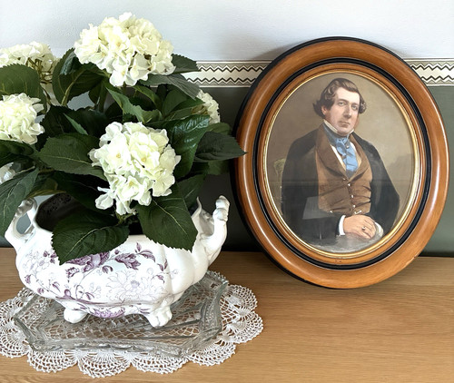 Antique watercolour portrait - antique,