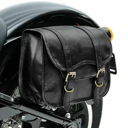 Motorcycle black leather - black,