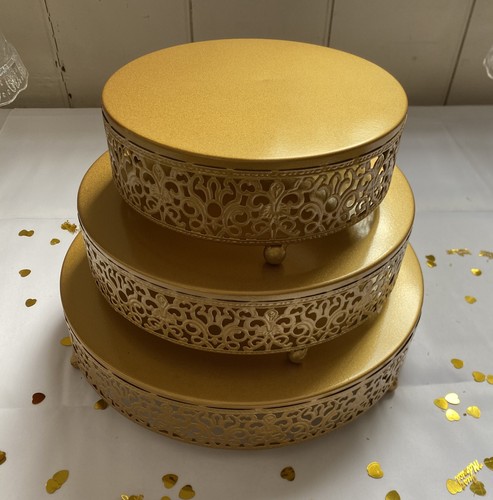 Gold colour metal - gold, stands