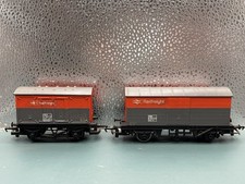 Hornby OO Gauge Rake Of 2 Refinished Wagons In BR Railfreight 