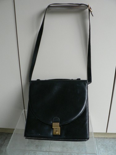 Vintage gucci black leather - gucci,