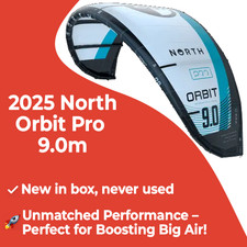 North Orbit Pro 2025 9m - Kitesurf Kite - Kiteboard - FREE SHIPPING GERMANY