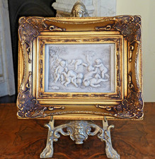 Wall plaque marble relief