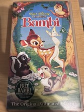 Bambi Walt Disney Classics Vintage VHS Tape