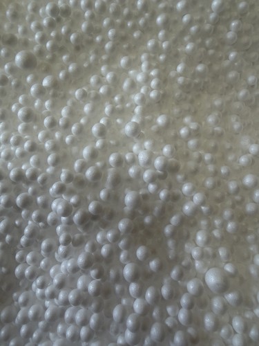White eps polystyrene bean - white, bag