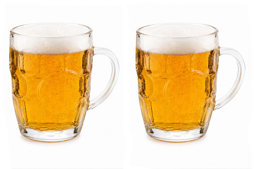 Set glass beer mugs - glass,