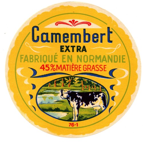 France vintage cheese label - vintage,