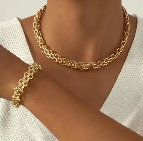 Statement set gold - gold, big