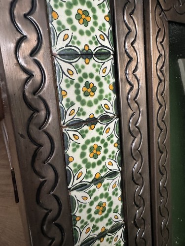 Vintage tiled punched tin - vintage,