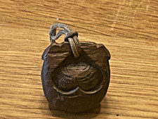 Japan antique Meiji era Netsuke Ojime bead Wood inro sagemono mokugyo