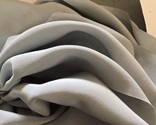 100% SILK GREY FLUID ITALIAN
