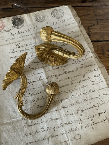 Antique pair french brass - antique, of