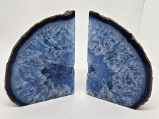 Vintage Pair of Blue Agate