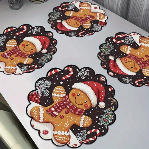 Table mats 4pcs christmas - -,