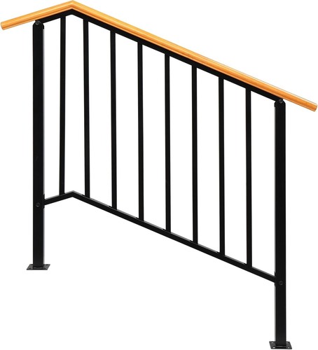 Wooden handrail galvanized - wooden,
