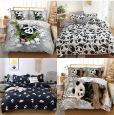 3D Panda Duvet Cover Bedding