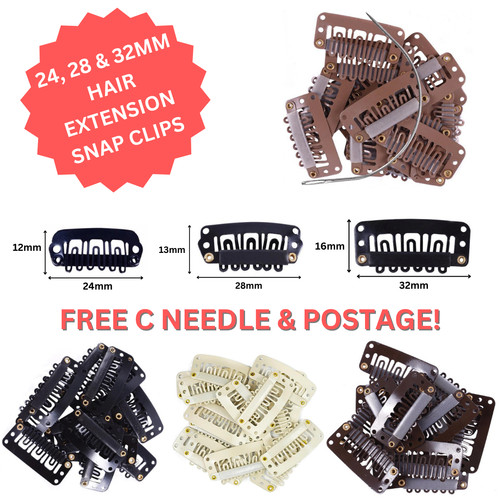 Hair extension snap clips for - hair,