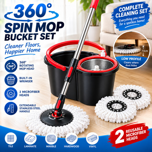 Spin mop bucket set 360 - spin,