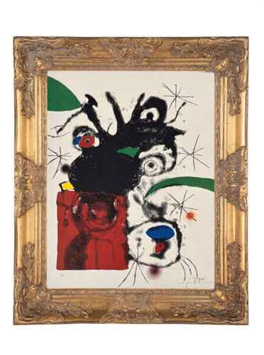 Joan miro lithograph - lithograph, •