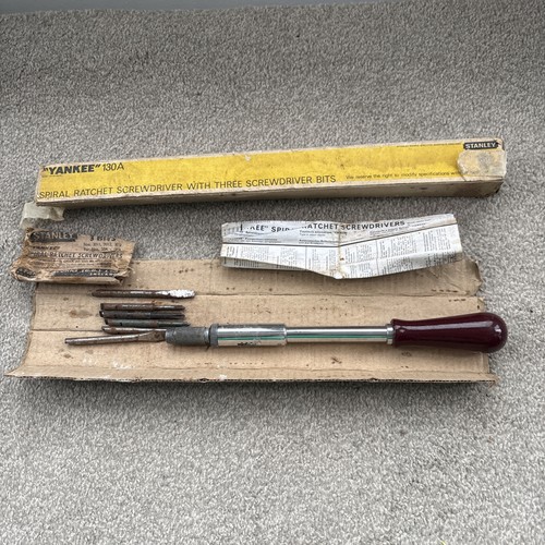 Stanley yankee 130a and bits - stanley,