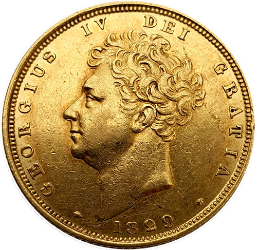 1829 george iiii bare head - 1829,