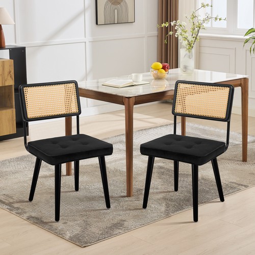 Set rattan dining chairs - 2,