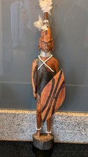 Wooden Masai warrior 40cm high