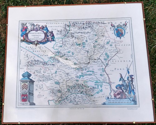 Vintage reprinted 1648 map - vintage,