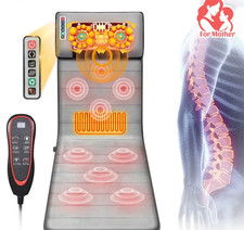 Full Body Massager Mat with Heat & Movable Shiatsu Neck Back Massager Pillow