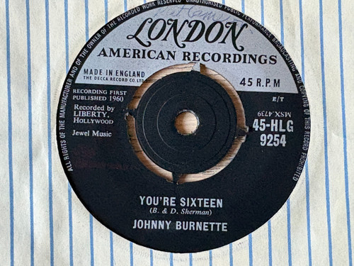 Johnny burnette you sixteen - johnny,