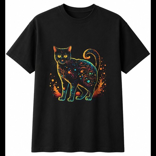 Graphic manx cat - mens, t-shirt