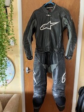 Mens Alpine Stars 2 Piece zip together Leathers Large EU 52