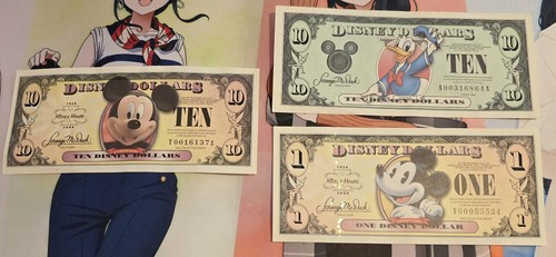 Disney dollars mixed - disney,