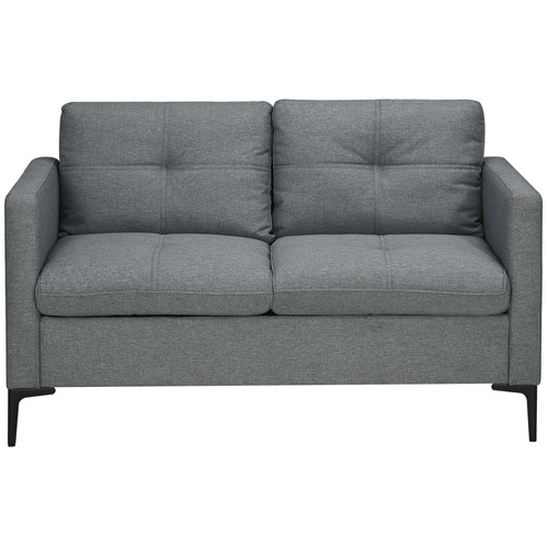 Homcom modern loveseat sofa - modern,