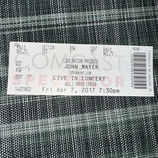 JOHN MAYER Full Concert Ticket