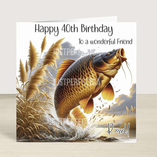 Carp angler birthday - carp,