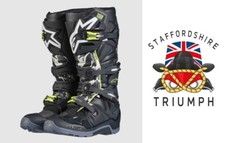 MBTS22900 GENUINE TRIUMPH X ALPINESTARS® TECH 7 ENDURO BOOTS SIZE 9