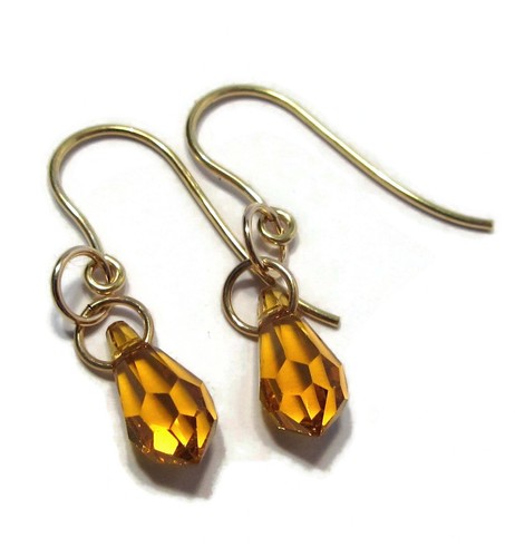 9ct gold amber earrings for - gold,