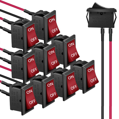 10pcs mini rocker switch - 10pcs,