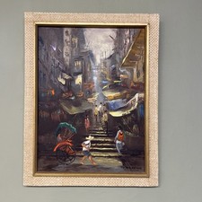 Original Oil Painting Street