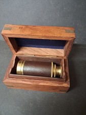 Brass Pocket Telescope - 6" Inch Brass Telescope with Hard-wood box