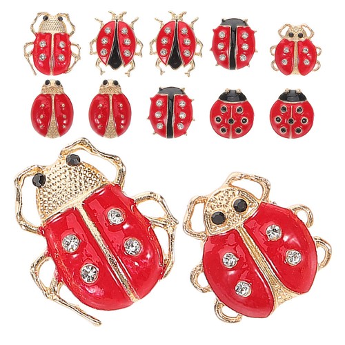 Elegant red ladybug - red,