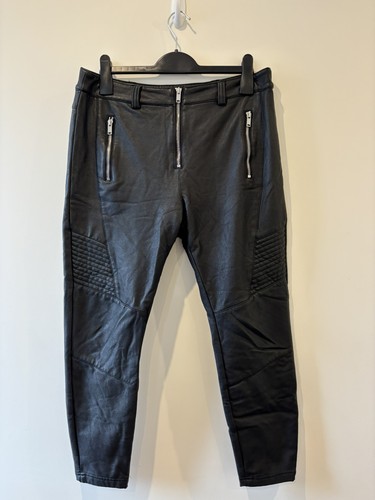 Well worn topshop black faux - worn,