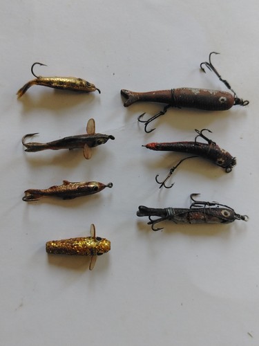 Job lot antique spinning - 7x,