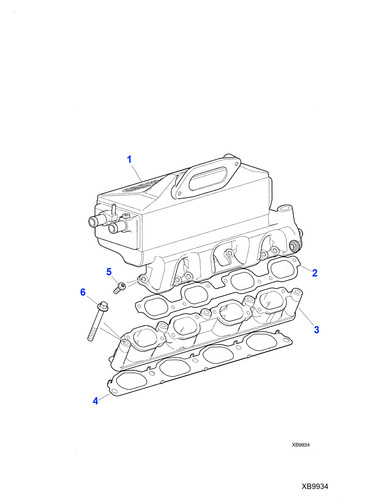 Jaguar inlet manifold gasket - jaguar,