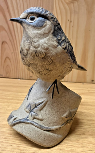 Poole pottery sparrow perching - sparrow,